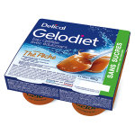 Delical gelodiet eau glifie edulcore sans sucres th pche 4 x 120g