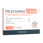 Densmore folic'expert - prconception et grossesse - acide folique 5 - mthf 600 ?g - 1 mois