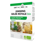Diet horizon ginseng gelée royale bio 20 ampoules Diet horizon ginseng gelée royale bio 20 ampoules