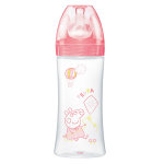 Dodie biberon initiation + anti - coliques 3 vitesses + 6m peppa pig 330ml