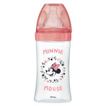 Dodie biberon initiation + anti - coliques 3 vitesses + 0m minnie rose 270ml