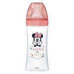 Dodie biberon initiation + anti - coliques 3 vitesses + 6m minnie fushia 330ml