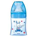 Dodie biberon initiation + anti - coliques 3 vitesses + 0m bleu bateau 150ml