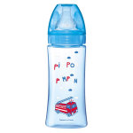 Dodie biberon initiation + anti - coliques 3 vitesses + 6m bleu pompier 330ml