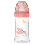 Dodie biberon sensation + anti - coliques + 0m ecureuil 270ml