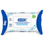 Dodie hygine & soin lingettes nettoyantes douceur 3 en 1 dermo - apaisantes 70 units