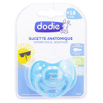 Dodie sucette anatomique + 18m bleu mini loup