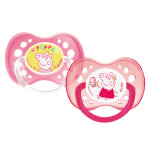 Dodie sucette anatomique + 18m peppa pig lot de 2 Dodie sucette anatomique + 18m peppa pig lot de 2