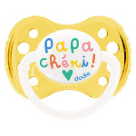 Dodie sucette anatomique + 6m papa chéri orange Dodie sucette anatomique + 6m papa chéri orange