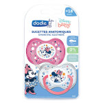Dodie sucette anatomique minnie silicone + 18m a66 lot de 2 Dodie sucette anatomique minnie silicone + 18m a66 lot de 2