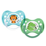Dodie sucette anatomique + 6m tigre et dinosaure lot de 2