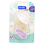 Dodie sucette gaia + 0m caoutchouc ronde rose lot de 2 Dodie sucette gaia + 0m caoutchouc ronde rose lot de 2