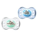 Dodie sucette anatomique nuit + 6m transparente lot de 2