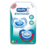 Dodie sucette physiologique + 6m bateau et baleine lot de 2