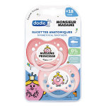 Dodie sucette physiologique monsieur madame princesse + 18m lot de 2
