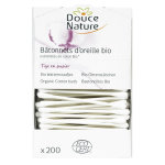 Douce nature batonnets d'oreille bio 200 units
