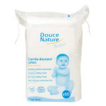 Douce nature maxi carr�s douceur coton bio pour b�b� x 60