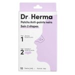 Dr. herma patch anti points noirs 2 �tapes bo�te de 5 soins 10 patchs