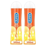 Durex lot de 2 gels lubrifiants intimes chauffants hot - 2x100ml
