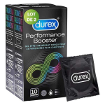 Durex lot de 20 préservatifs performance booster - 2x10 pièces Durex lot de 20 préservatifs performance booster - 2x10 pièces