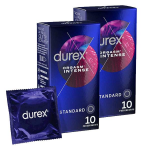 Durex lot de 20 préservatifs orgasm'intense - extra lubrifiés stimulants et texturés - 2x10 pièces Durex lot de 20 préservatifs orgasm'intense - extra lubrifiés stimulants et texturés - 2x10 pièces