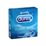Durex classic jeans confort et confiance 3 prservatifs lubrifis