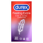 Durex feeling extra préservatif fin et extra lubrifié 10 unités Durex feeling extra préservatif fin et extra lubrifié 10 unités