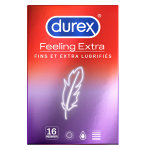 Durex feeling extra préservatif fin et extra lubrifié 16 unités Durex feeling extra préservatif fin et extra lubrifié 16 unités