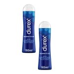 Durex gel lubrifiant sensitive lubrifiant confort � base d'eau 2 x 50ml