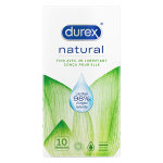 Durex natural préservatif fin avec lubrifiant pour elle 10 unités Durex natural préservatif fin avec lubrifiant pour elle 10 unités
