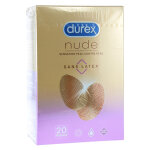 Durex nude sensation peau contre peau sans latex 20 préservatifs Durex nude sensation peau contre peau sans latex 20 préservatifs