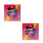 Durex pr�servatif pleasure me 2 unit�s lot de 2 bo�tes