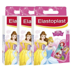 Elastoplast enfant pansement disney princesses lot de 3 x 20 units