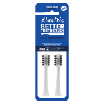 Electric better toothbrush t�te de rechange regular blanche 2 unit�s