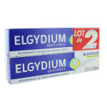 Elgydium blancheur dentifrice fracheur citron lot de 2 x 75ml