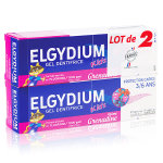 Elgydium dentifrice gel kids grenadine lot de 2 x 50ml