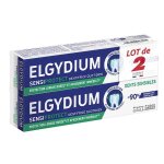 Elgydium sensiprotect dentifrice quotidien dents sensibles lot de 2x75ml
