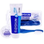 Elgydium trousse voyage adulte 1 bad + dentifrice anti - plaque 50ml