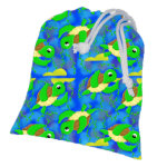 Eliott et loup pochette �tanche tortues taille unique