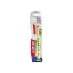 Elmex brosse à dents débutant jaune 0 - 3ans + dentifrice enfant 12ml offert Elmex brosse à dents débutant jaune 0 - 3ans + dentifrice enfant 12ml offert