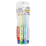 Elmex brosse à dents débutant jaune bleu 0 - 3ans lot de 2 Elmex brosse à dents débutant jaune bleu 0 - 3ans lot de 2
