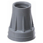 Embout de canne anglaise et de marche mtal 18 x 40 x 19 - 20mm gris