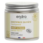 Endro dentifrice citron 100% d?origine naturelle texture pte pot 185 gr
