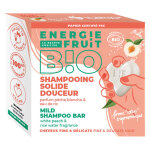 Energie fruit cheveux shampooing solide douceur pche blanche et eau de riz bio 60g