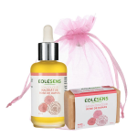 Eolesens pochon rose de damas : 1 macerat de rose de damas de 50ml * * + 1 savon