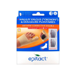 Epitact hallux valgus et douleurs plantaires orthse corrective double pied droit t. l