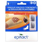 Epitact hallux valgus et douleurs plantaires orthse corrective double pied gauche t. m