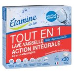 Etamine du lys tablettes lave - vaisselle tout en 1 action intgrale 30 units
