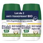 Etiaxil dodorant anti - transpirant coco vgtal 48h bio lot de 2 x 50ml