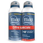Etiaxil dodorant anti - transpirant men contrle 48h arosol lot de 2 x 150ml
